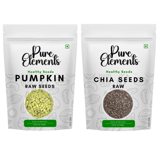 Pure Elements Healthy Raw Seeds Combo | Pumpkin & Chia Seeds
