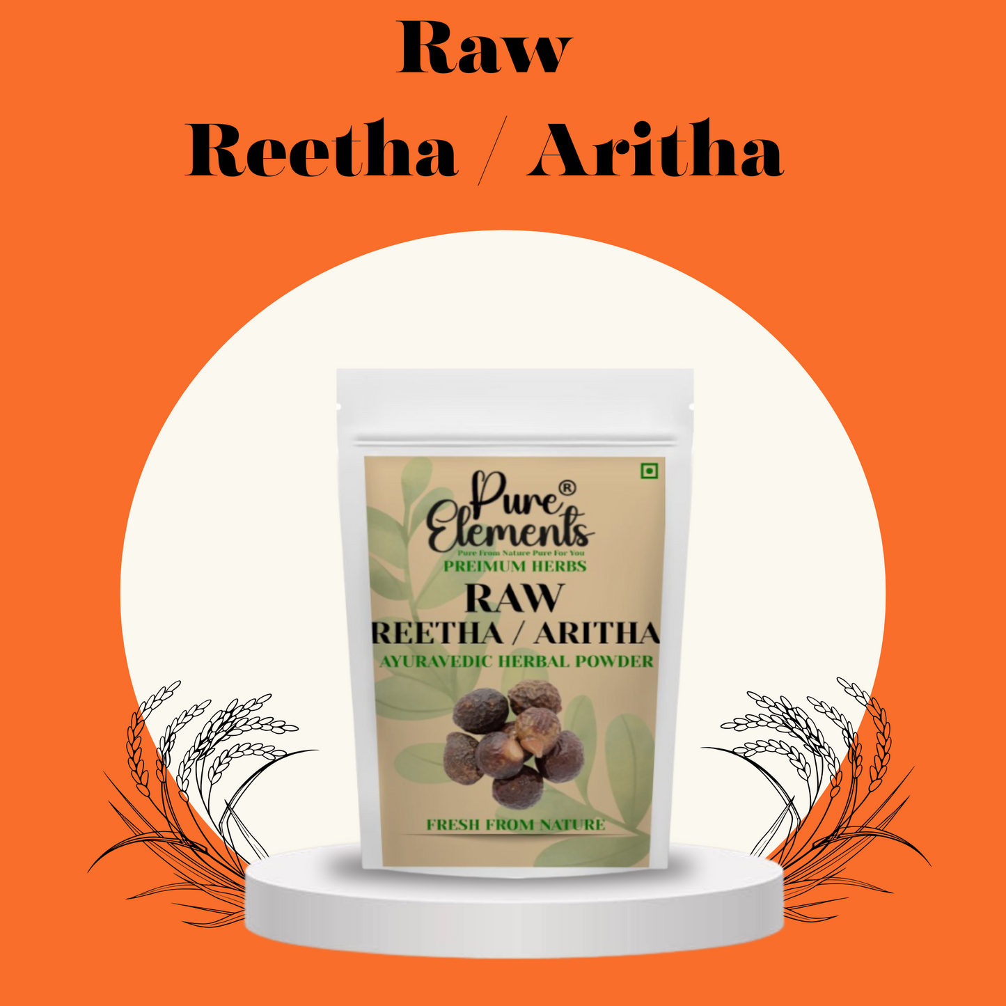 Raw Reetha / Aritha Powder