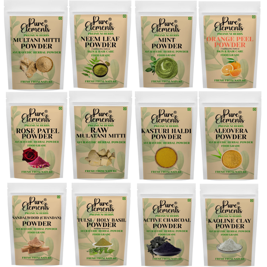 Pure Elements Ultimate Herbal & Clay Skin Care Combo ( 50 gm Each )