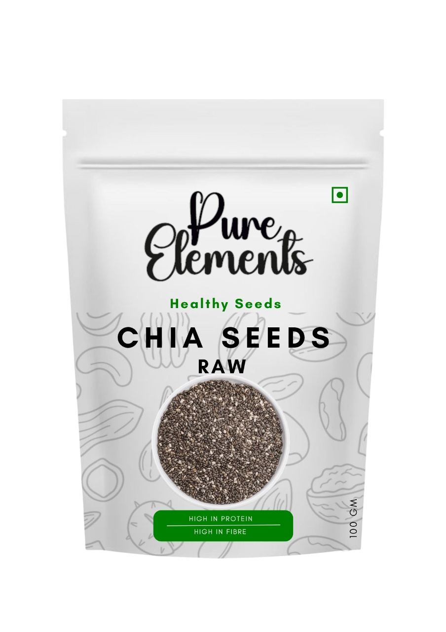 Pure Elements Healthy Raw Seeds Combo | Chia & Flax Seeds